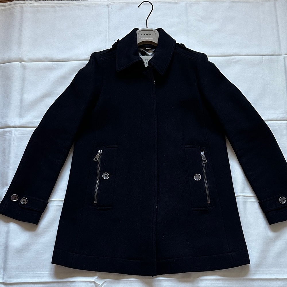 Burberry Brit Black Pea Coat